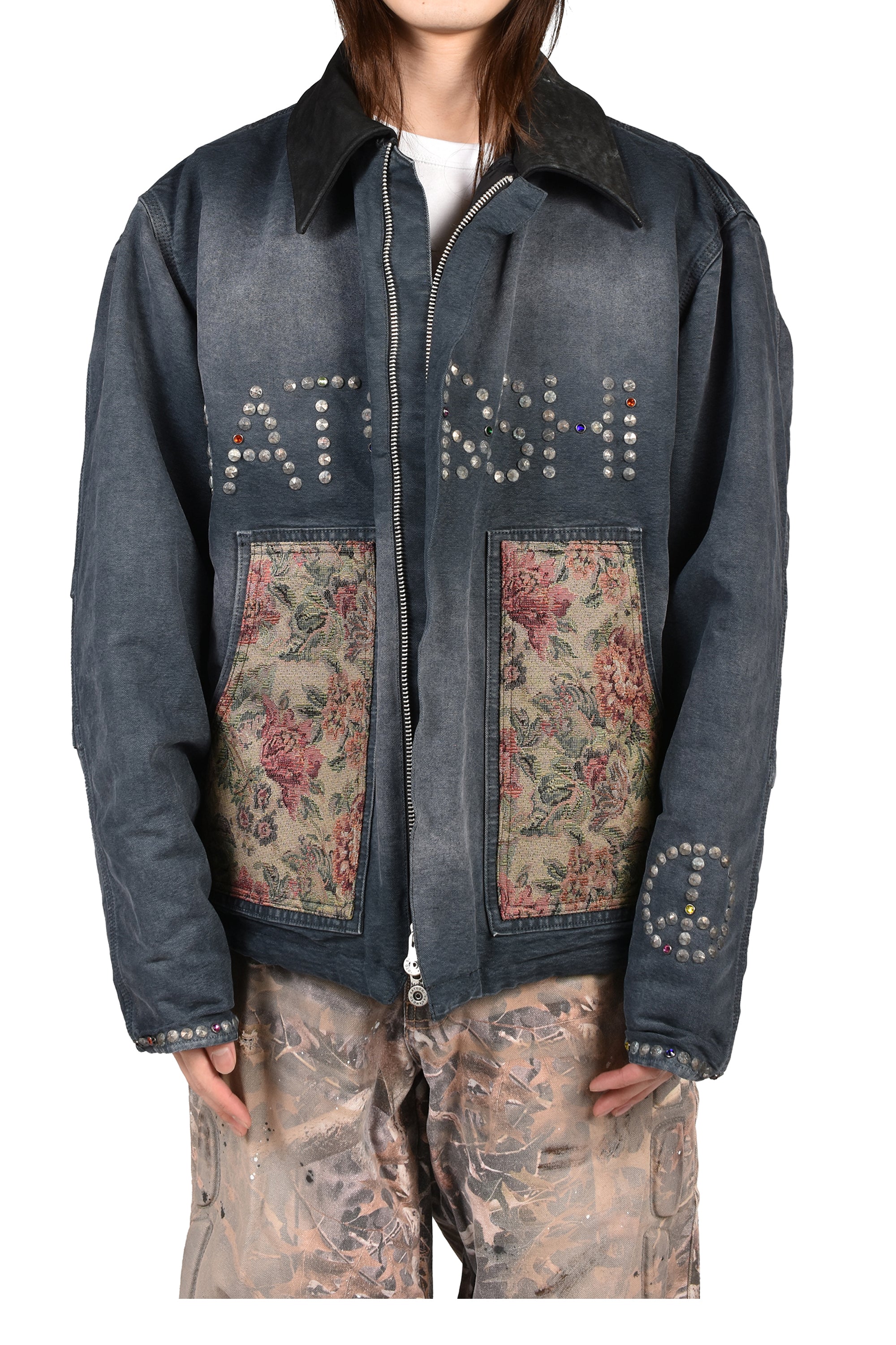 m*8様 Nubian satoshi nakamoto ダウンベスト SATOSHI NAKAMOTO サトシ ナカモト SS26 SATOSHI 9 TO 5 WORK JACKET