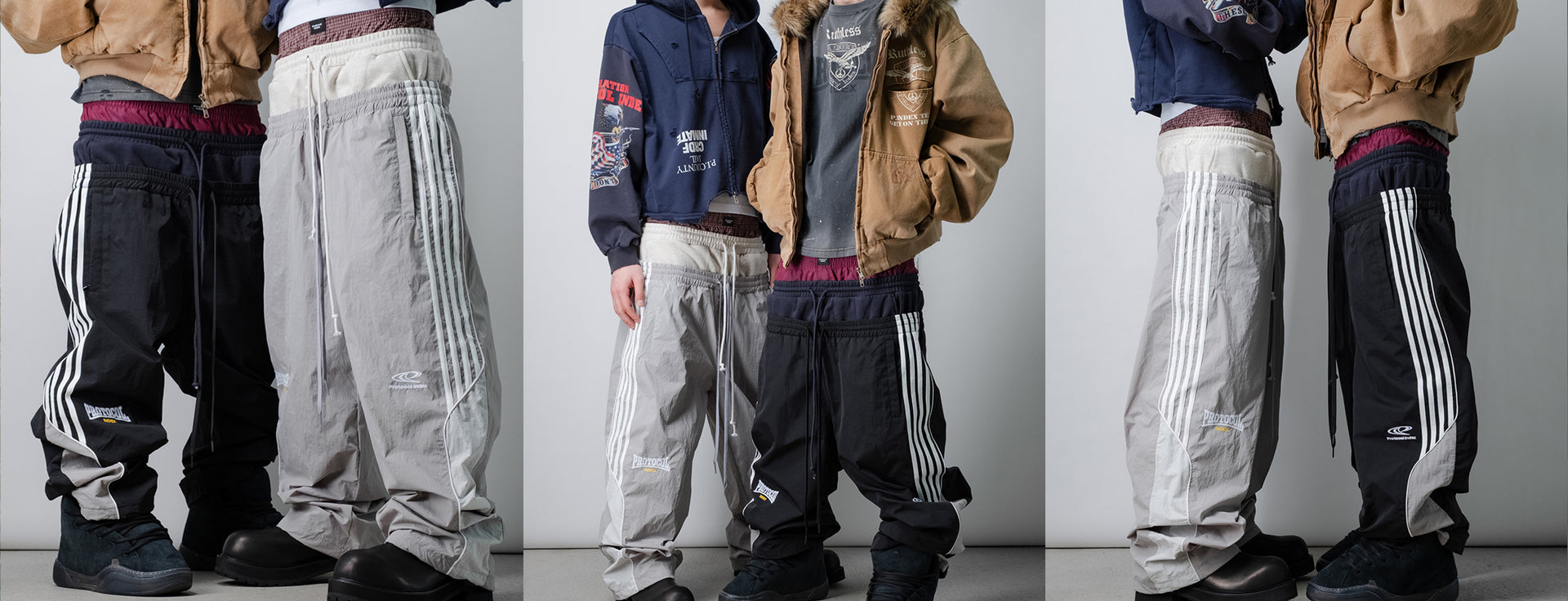 Protocol Index 3 LAYERED TRACK PANTS