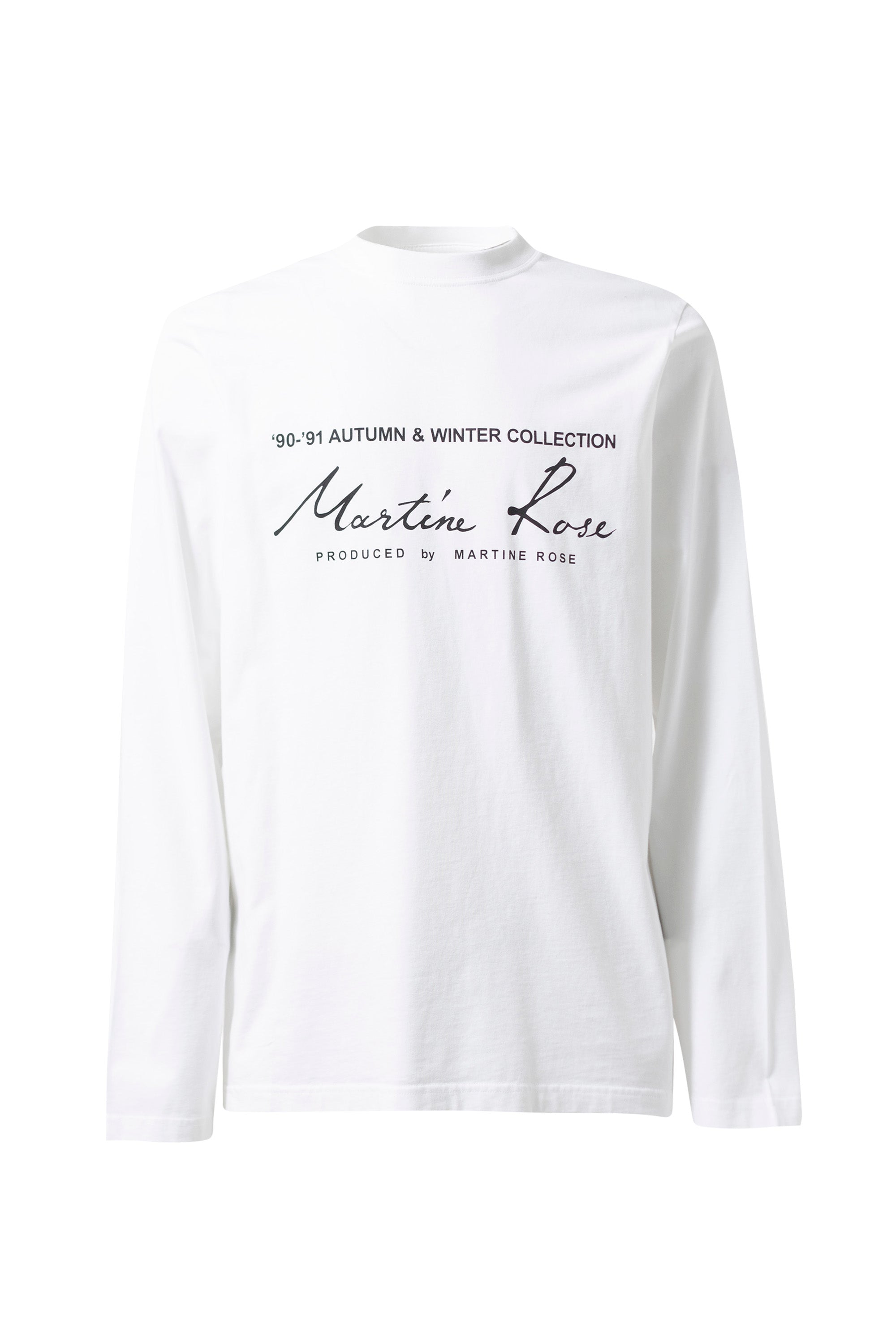 Martine Rose マーティン ローズ SS23 CLASSIC L/S T-SHIRT / WHT -NUBIAN