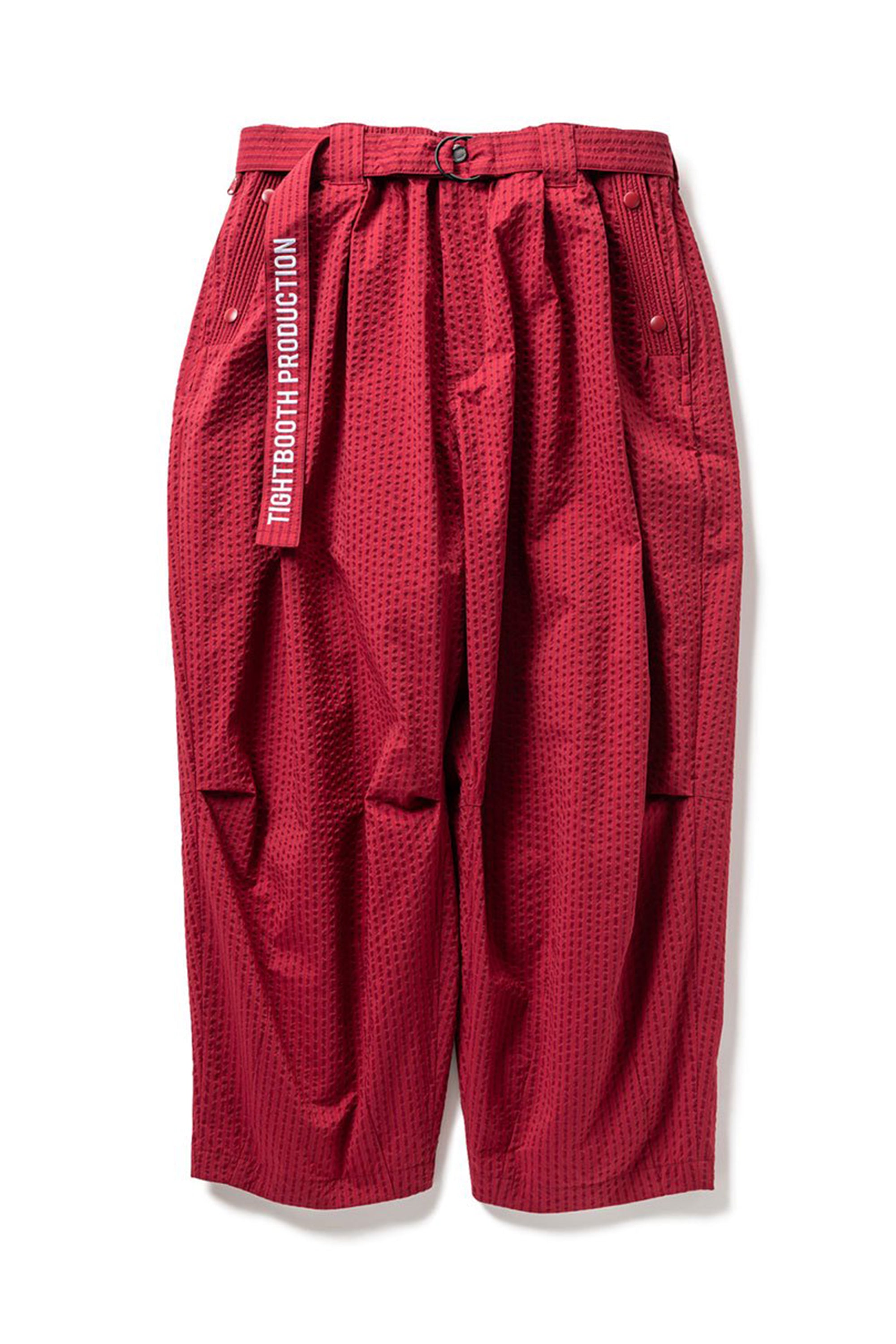 TIGHTBOOTH SS23 STRIPE SEERSUCKER BALLOON PANTS