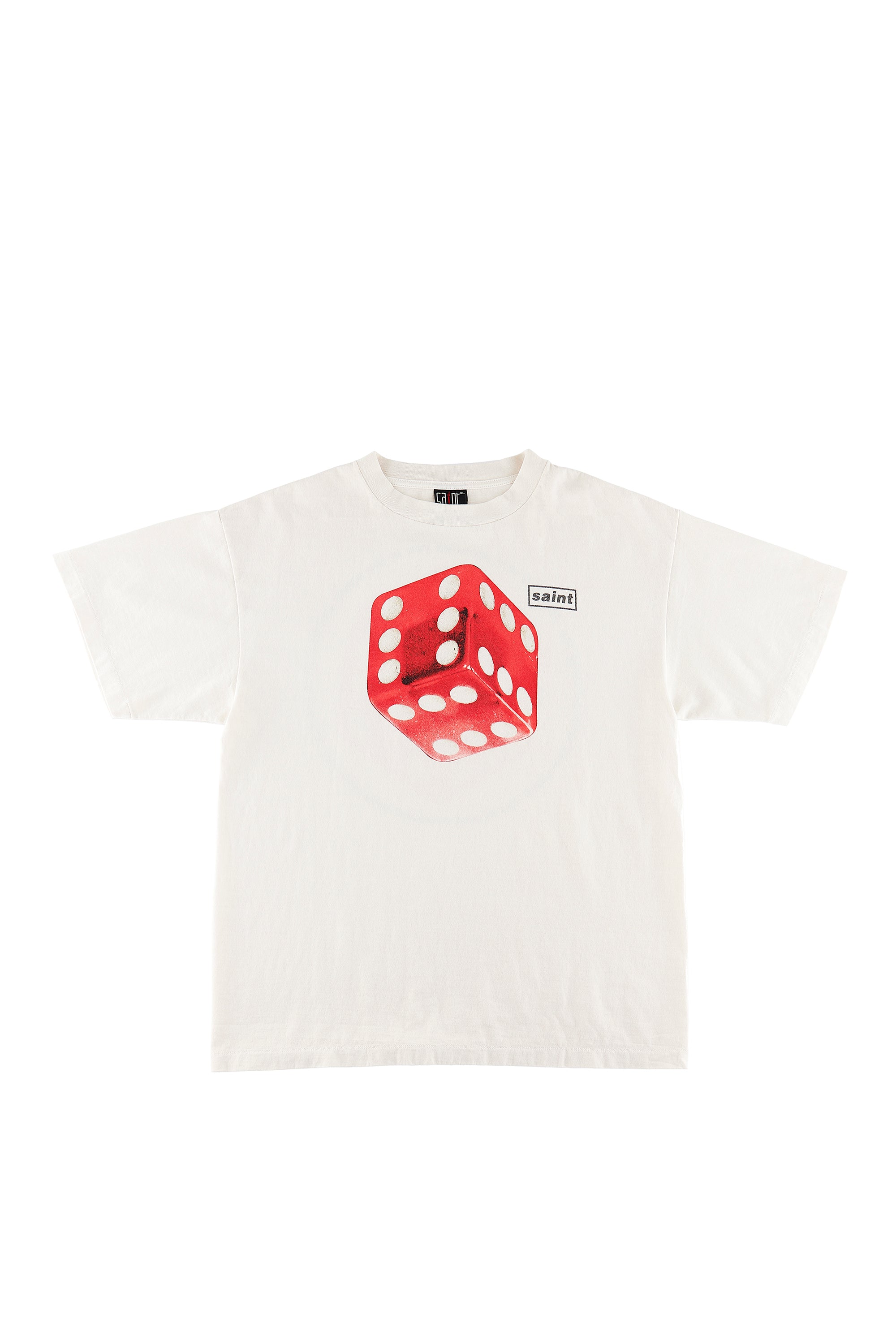 SAINT Mxxxxxx SS TEE/DICE / WHT -NUBIAN