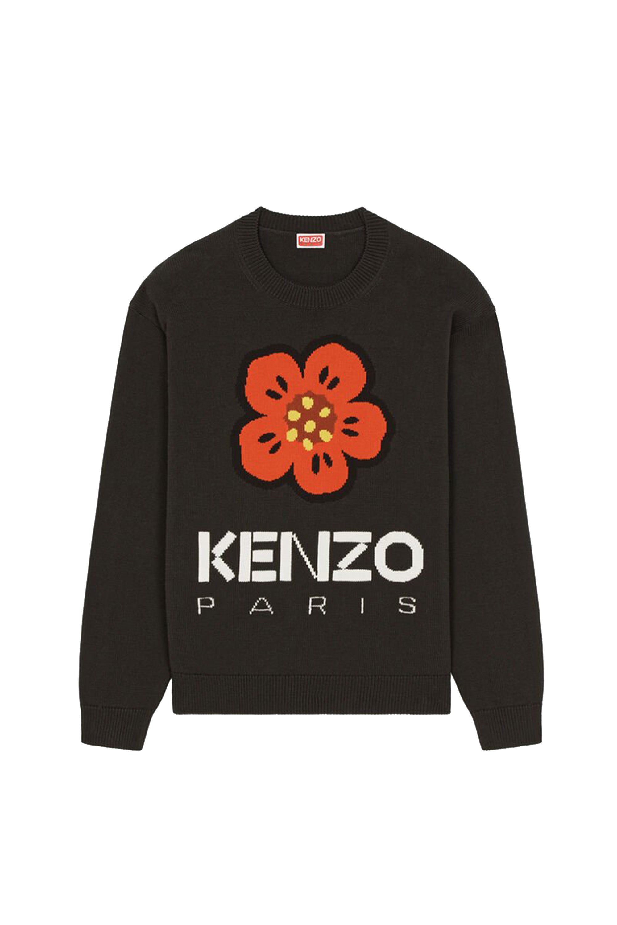 KENZO SS23 BOKE FLOWER JUMPER / BLK - NUBIAN