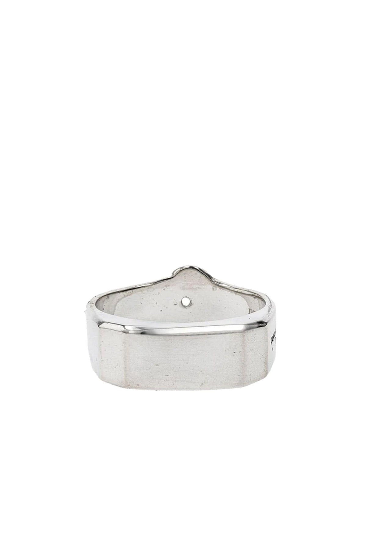 BORN SHAPED SIGNET RING.-S- / SIL