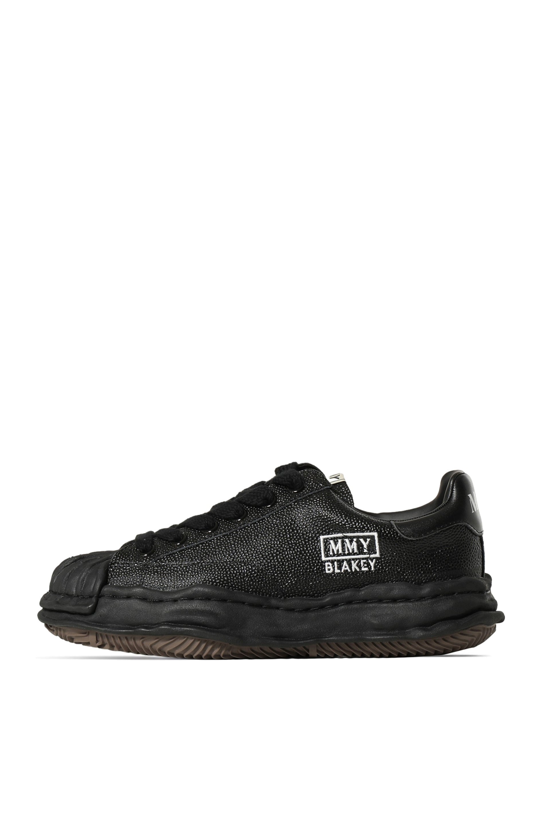 Maison MIHARA YASUHIRO BLKY LOW BSKT LEATHER / BLK/BLK