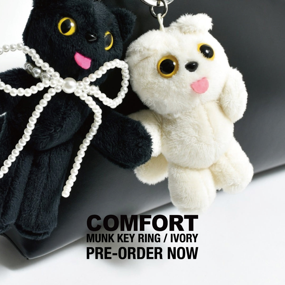予約販売スタート<br>COMFORT MUNK KEY RING / IVORY