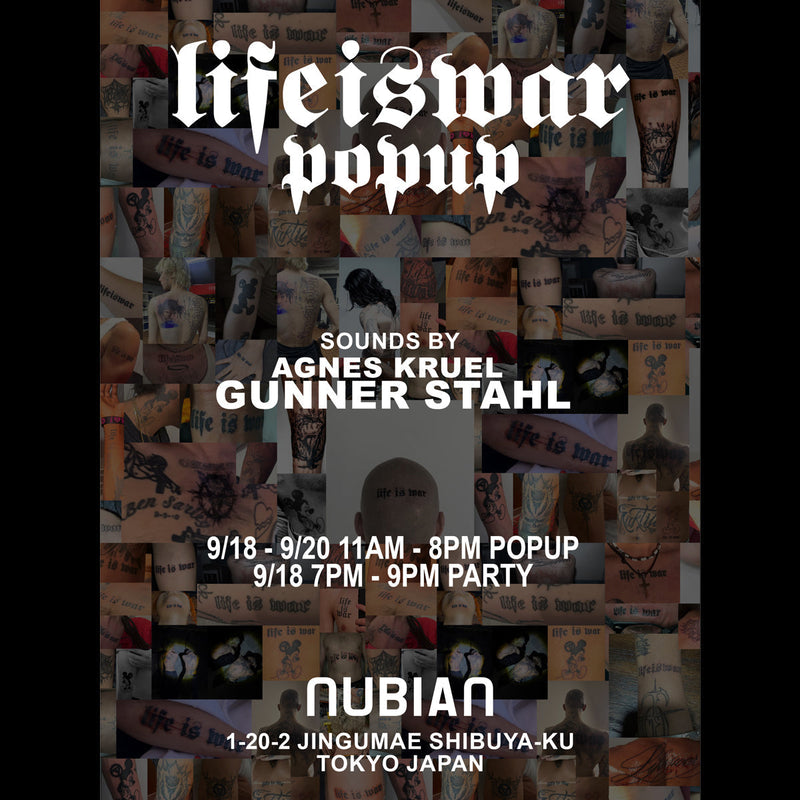 9月18日(金)より開催 LIFEISWAR POP-UP STORE