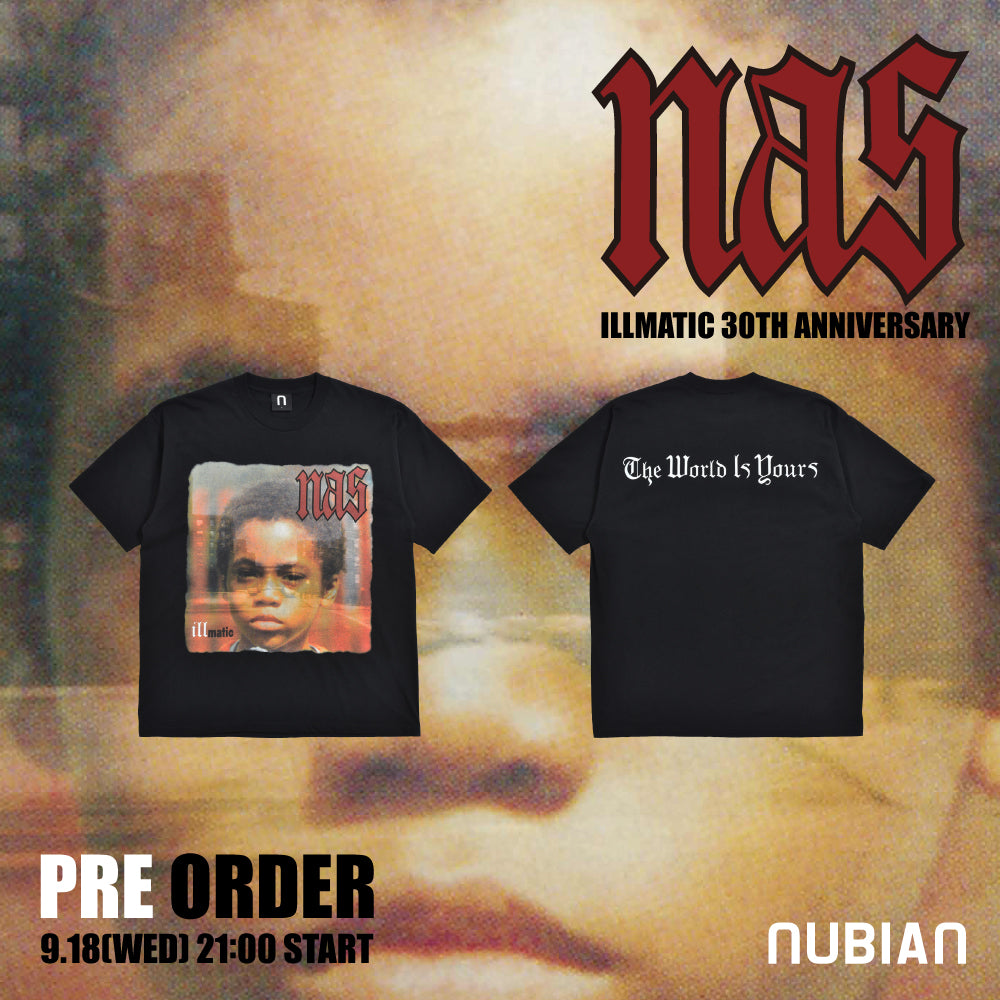 9/18(水)受注発売開始<br>NAS × NUBIAN<br>Illmatic 30th Anniversary