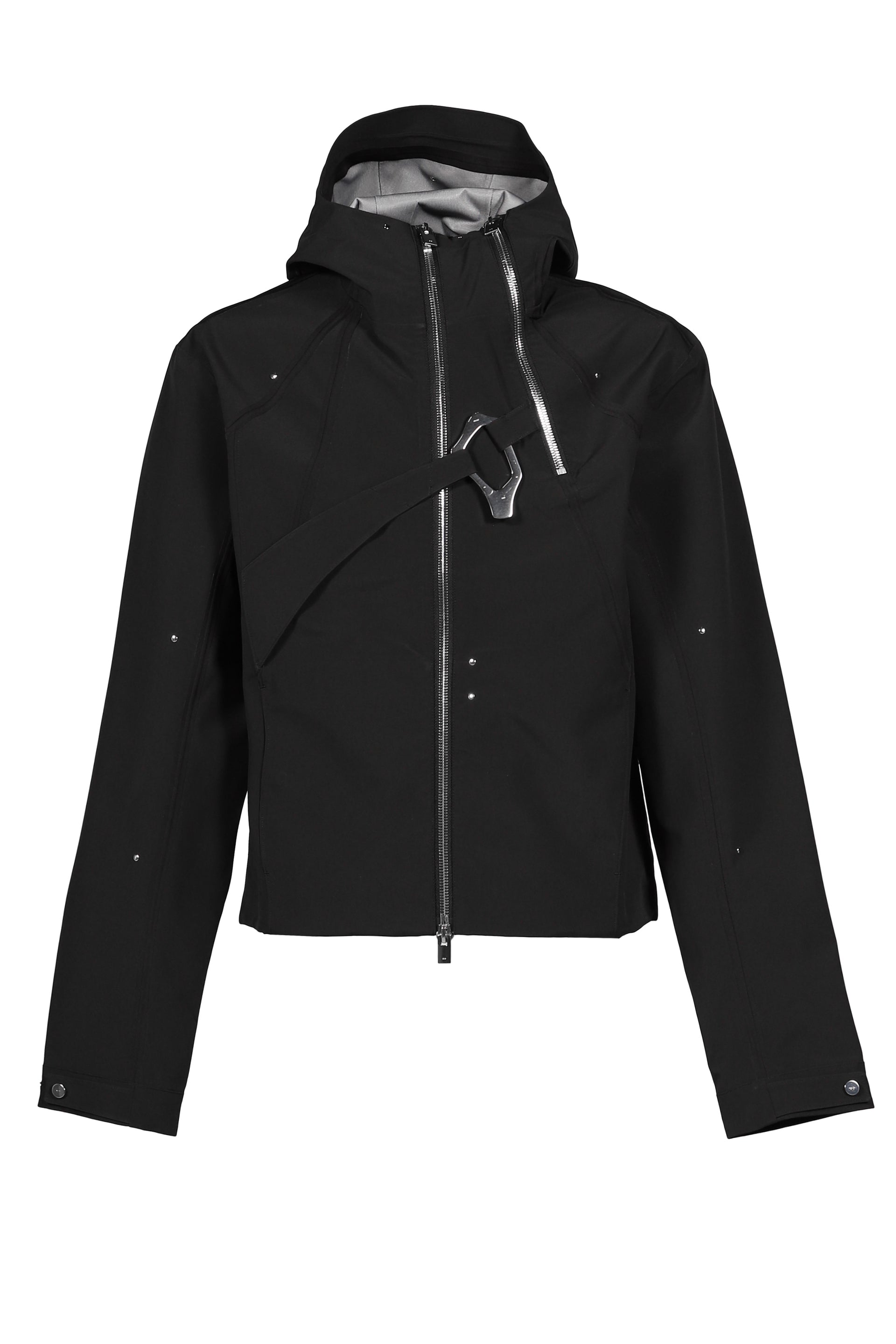 MOIRE TECHNICAL JACKET / BLK