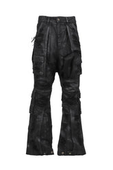 BLACK MENS DOUBLE-LAYER TROUSERS / BLK