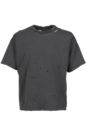 PIERCED TEE / FADED BLACK