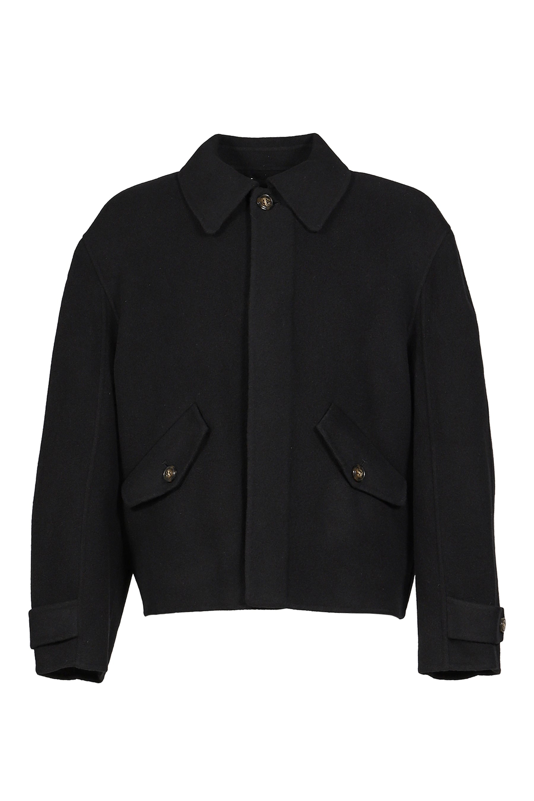 RELAXED WOOL JACKET / BLK