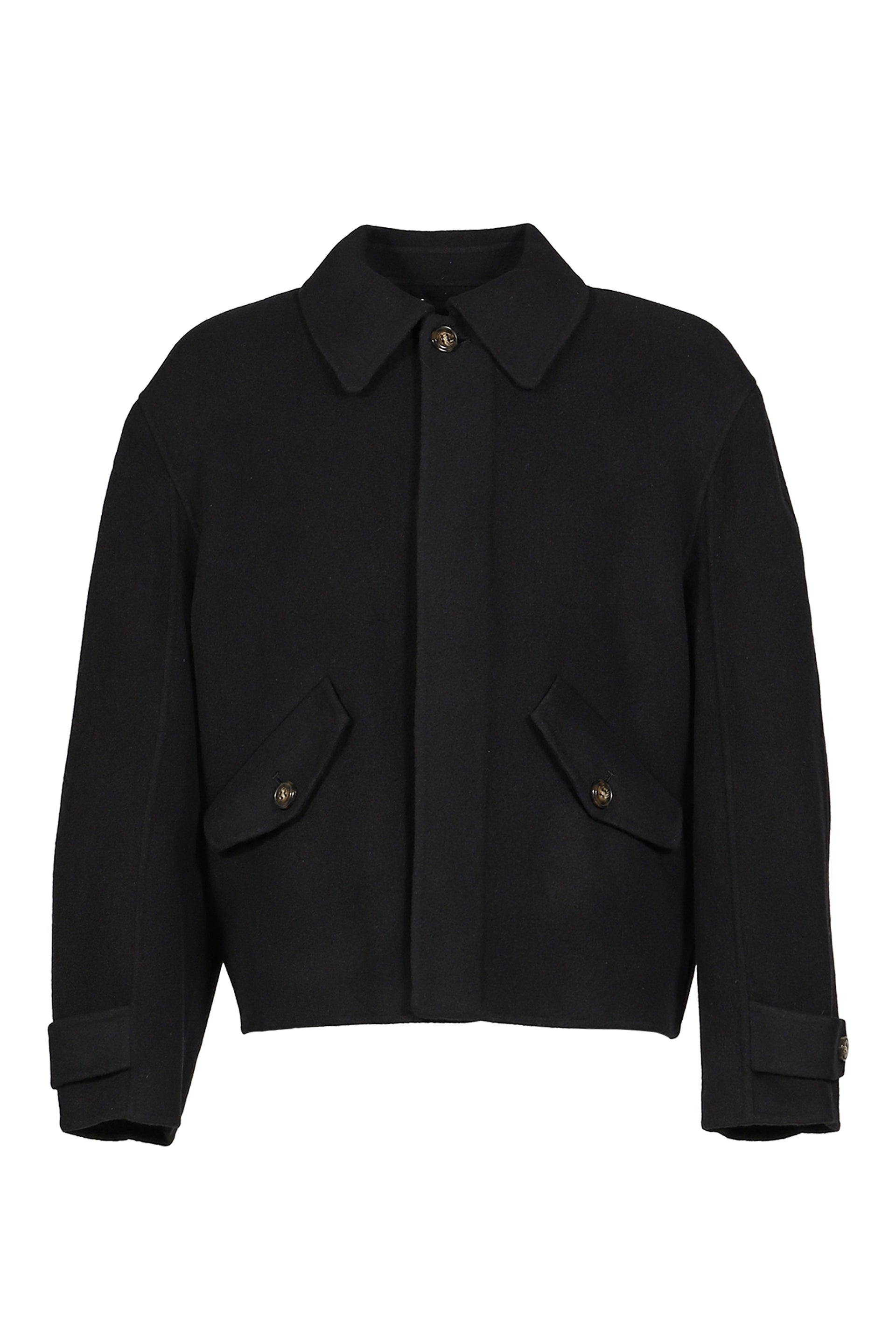 RELAXED WOOL JACKET / BLK