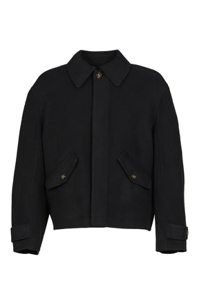 RELAXED WOOL JACKET / BLK