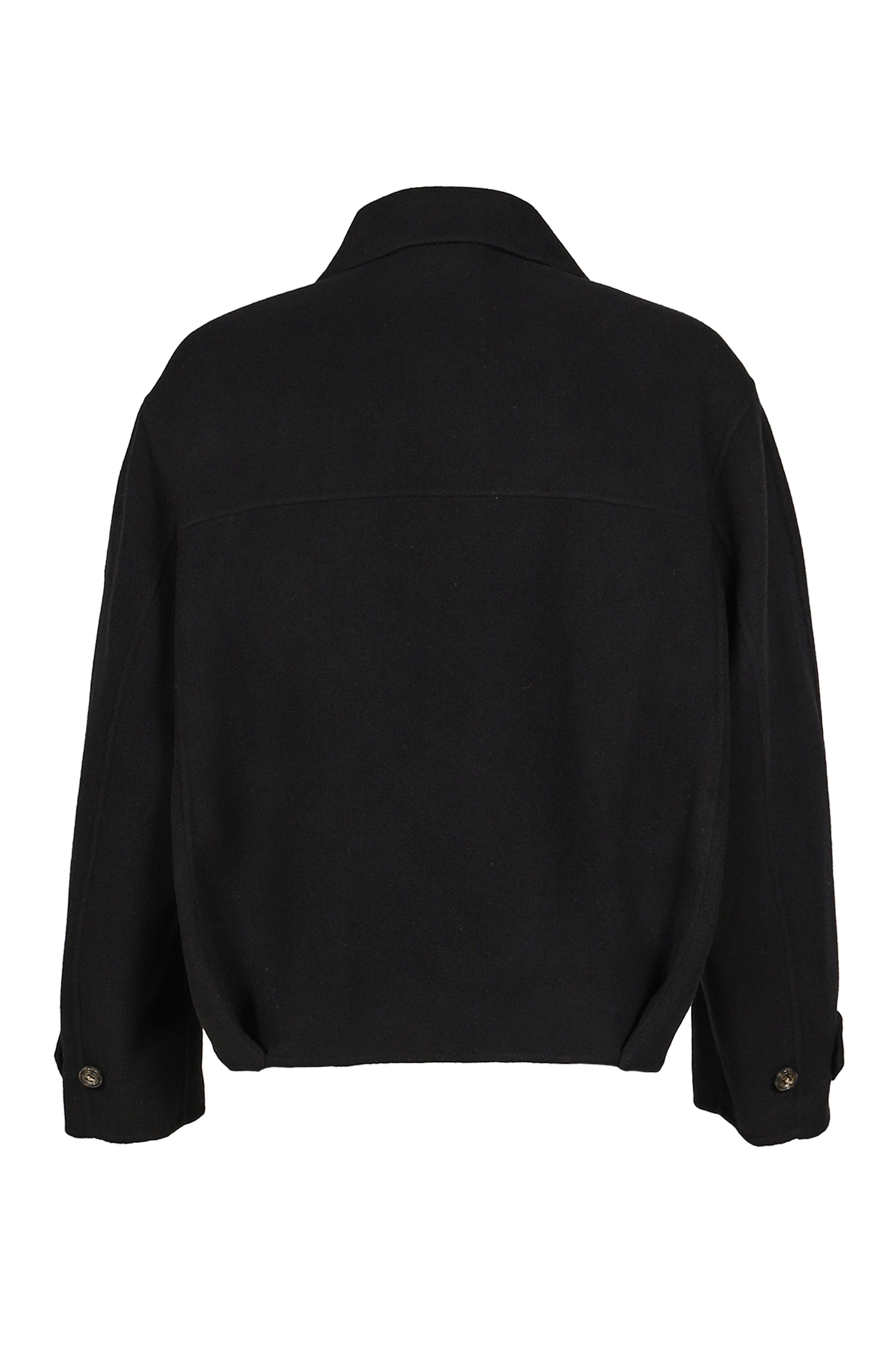 RELAXED WOOL JACKET / BLK