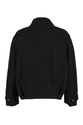 RELAXED WOOL JACKET / BLK