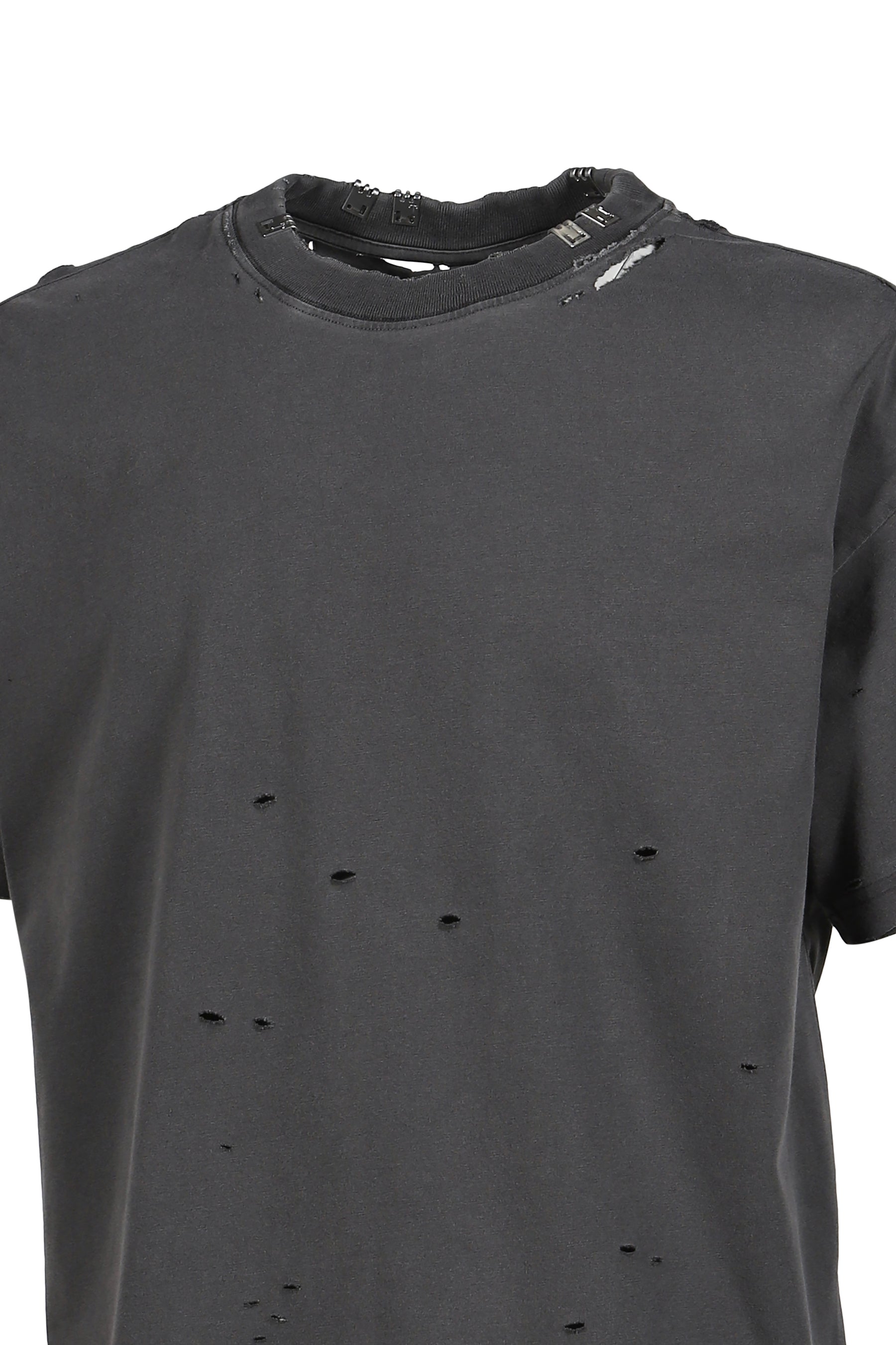 PIERCED TEE / FADED BLACK