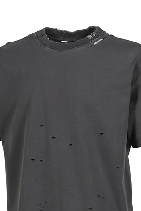 PIERCED TEE / FADED BLACK