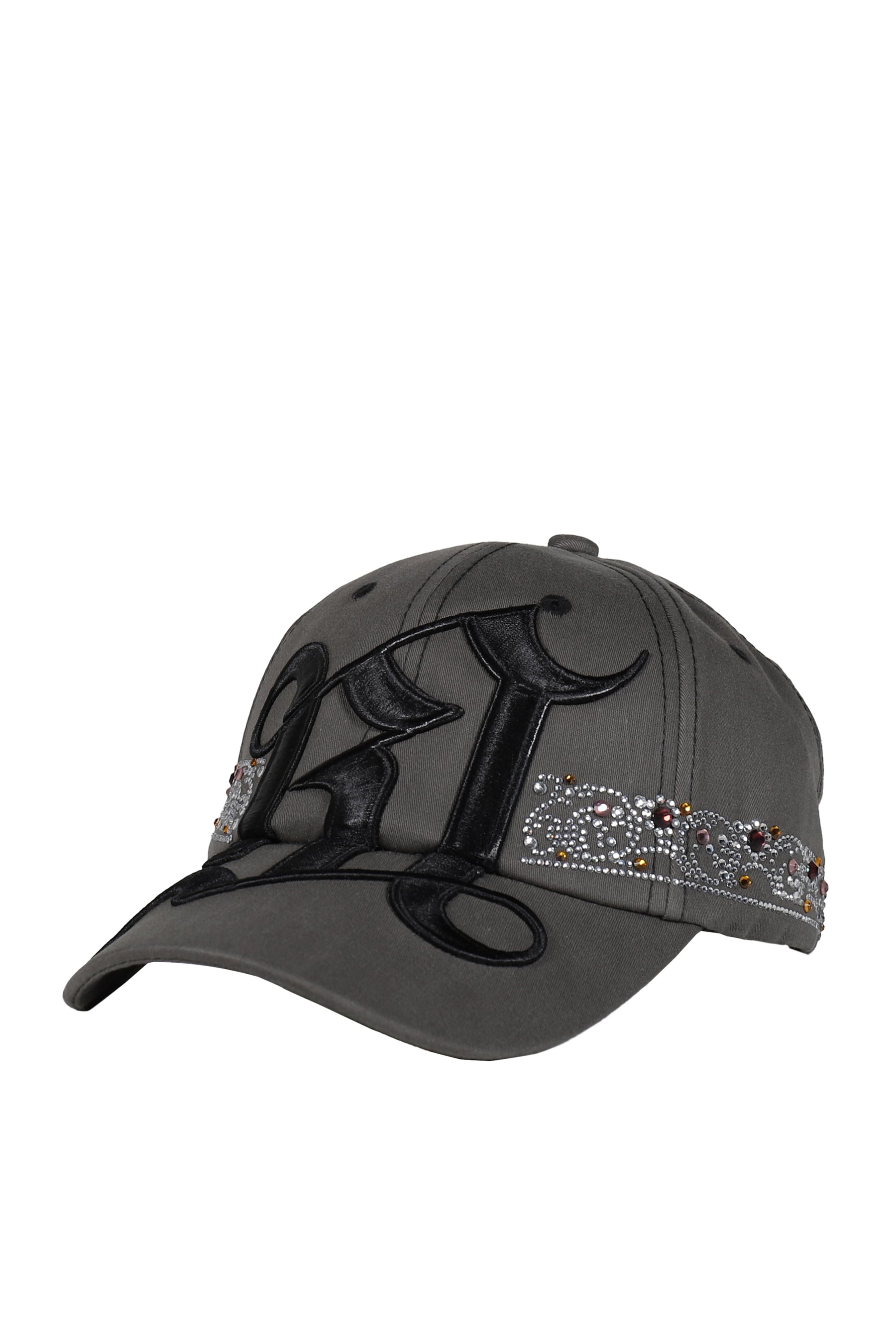RHINESTONE TIARA CAP (EXCLUSIVE) / DARK GRY