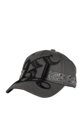 RHINESTONE TIARA CAP (EXCLUSIVE) / DARK GRY