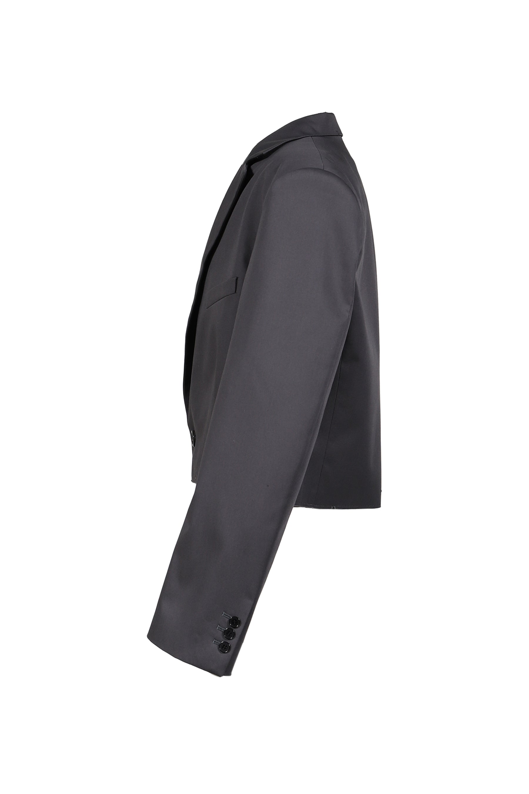 SLASHED BLAZER / SLATE GRY