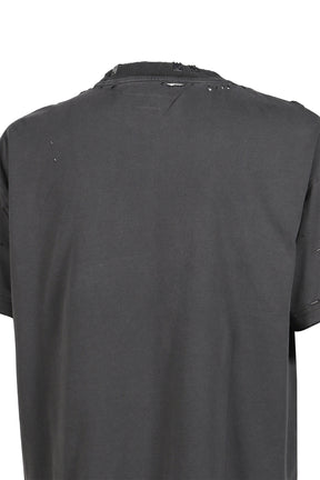 PIERCED TEE / FADED BLACK