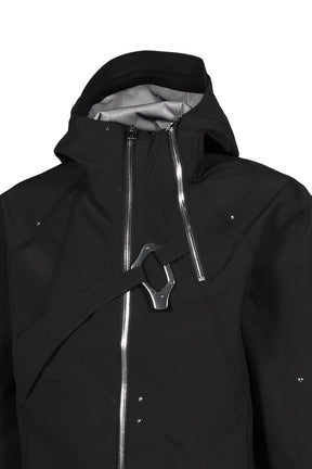 MOIRE TECHNICAL JACKET / BLK