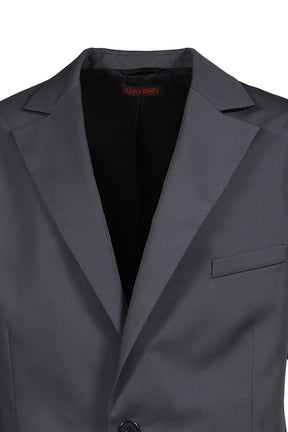 SLASHED BLAZER / SLATE GRY
