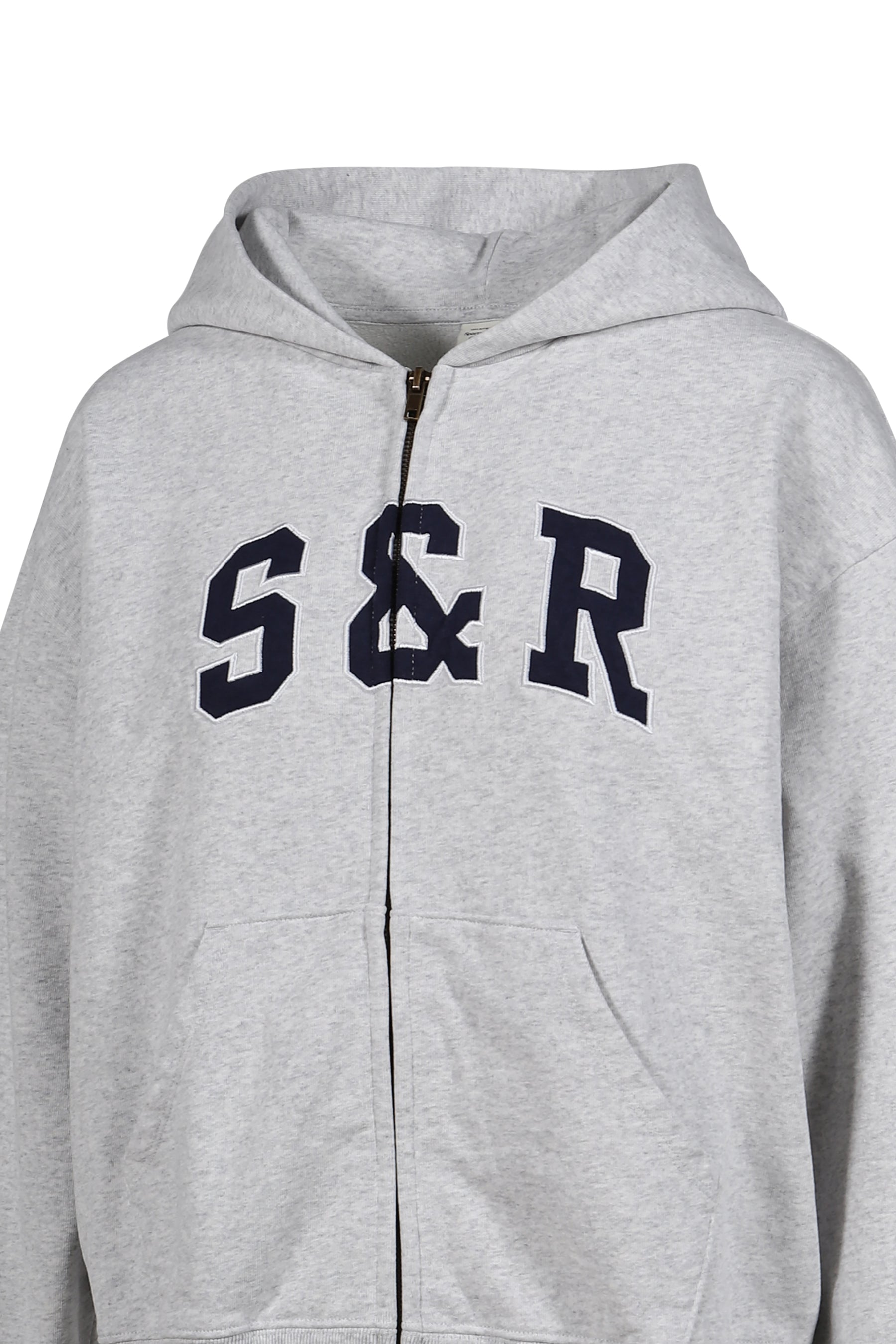 S&amp;R IVY ZIP HOODIE / HEATHER GRY