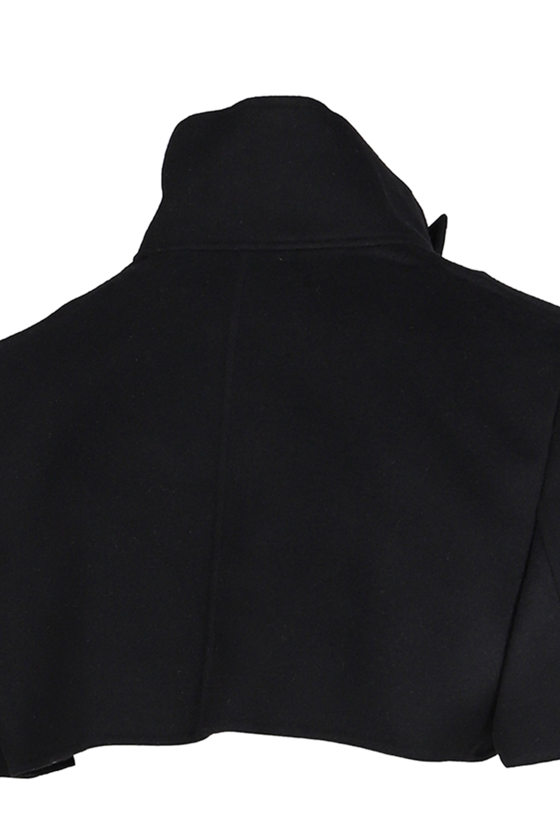 WOOL CASHMERE SHORT COAT / BLK