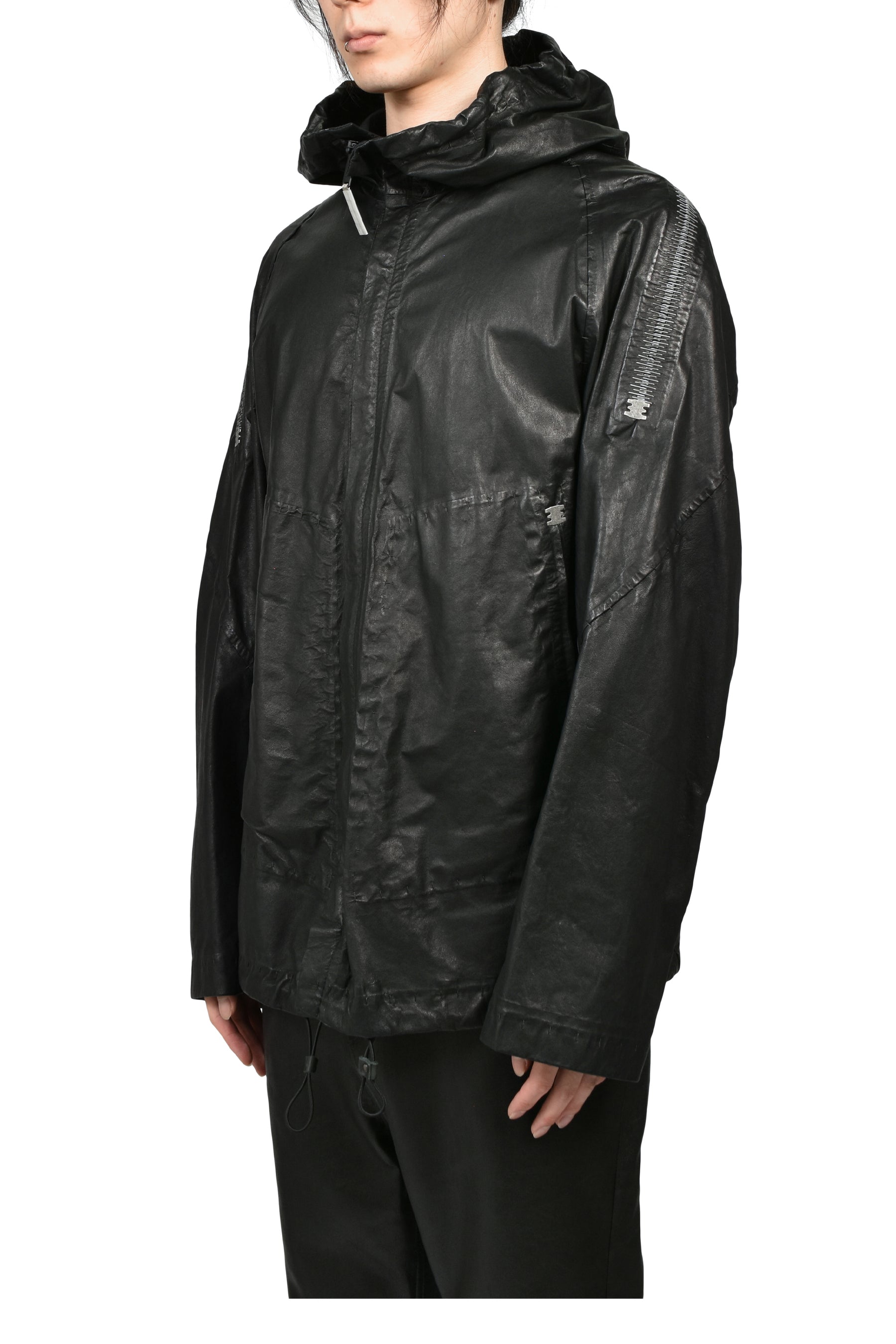 PREVENANT SHORT HOODY JACKET / NOIR