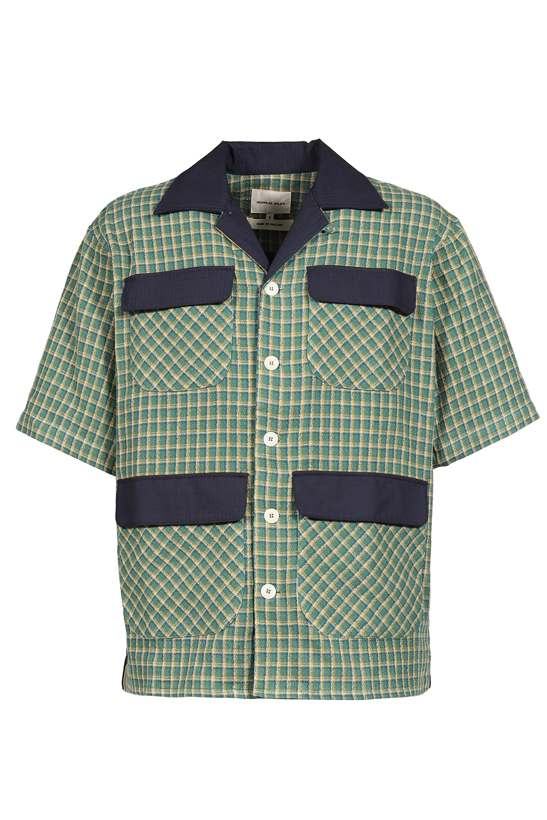 ALOHA SHIRT /GRN CHECK