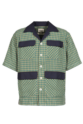 ALOHA SHIRT /GRN CHECK