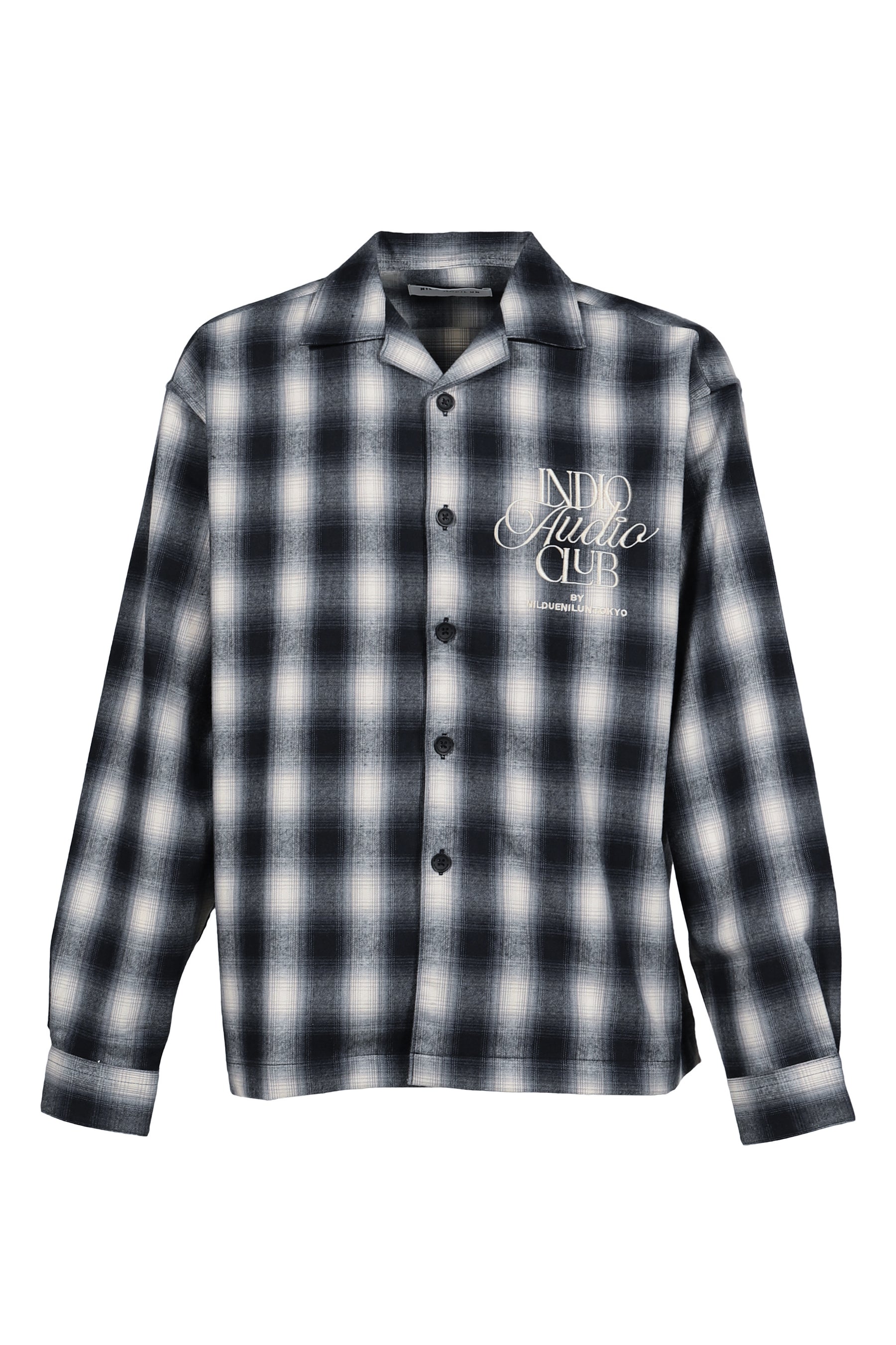 OMBRE CHECK SHIRT / BLK