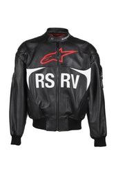 CHIEF BOMBER LEATHER JACKET / BLK