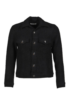 SPREAD COLLAR JACKET / BLACK