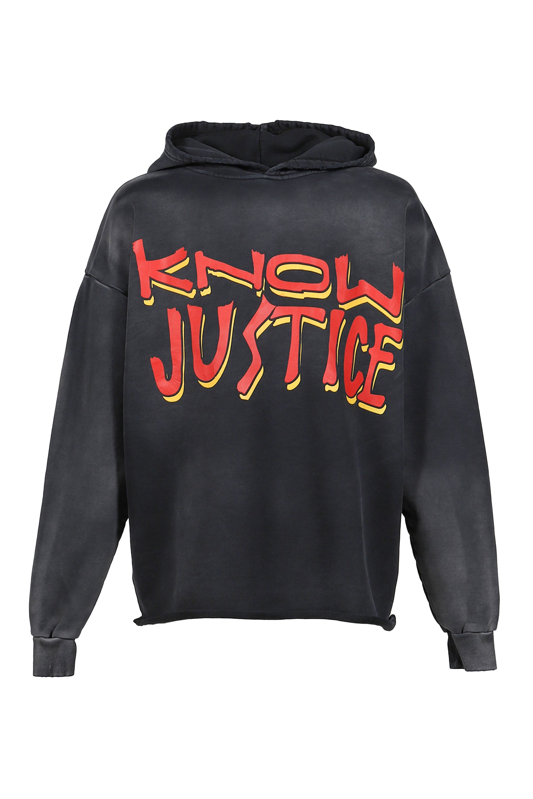 KNOW JUSTICE KNOW PEACE HOODIE / BLK