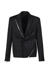 HELIOT EMIL LUCENT TAILORED JACKET / BLK