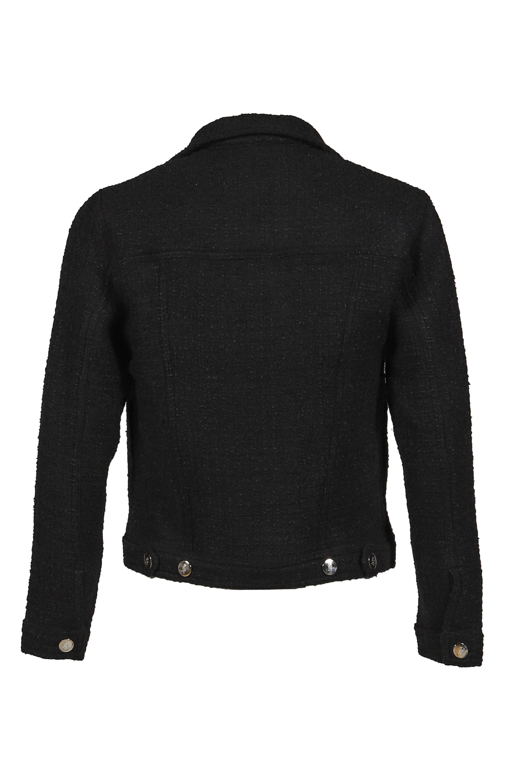 SPREAD COLLAR JACKET / BLACK