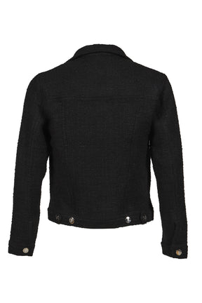 SPREAD COLLAR JACKET / BLACK