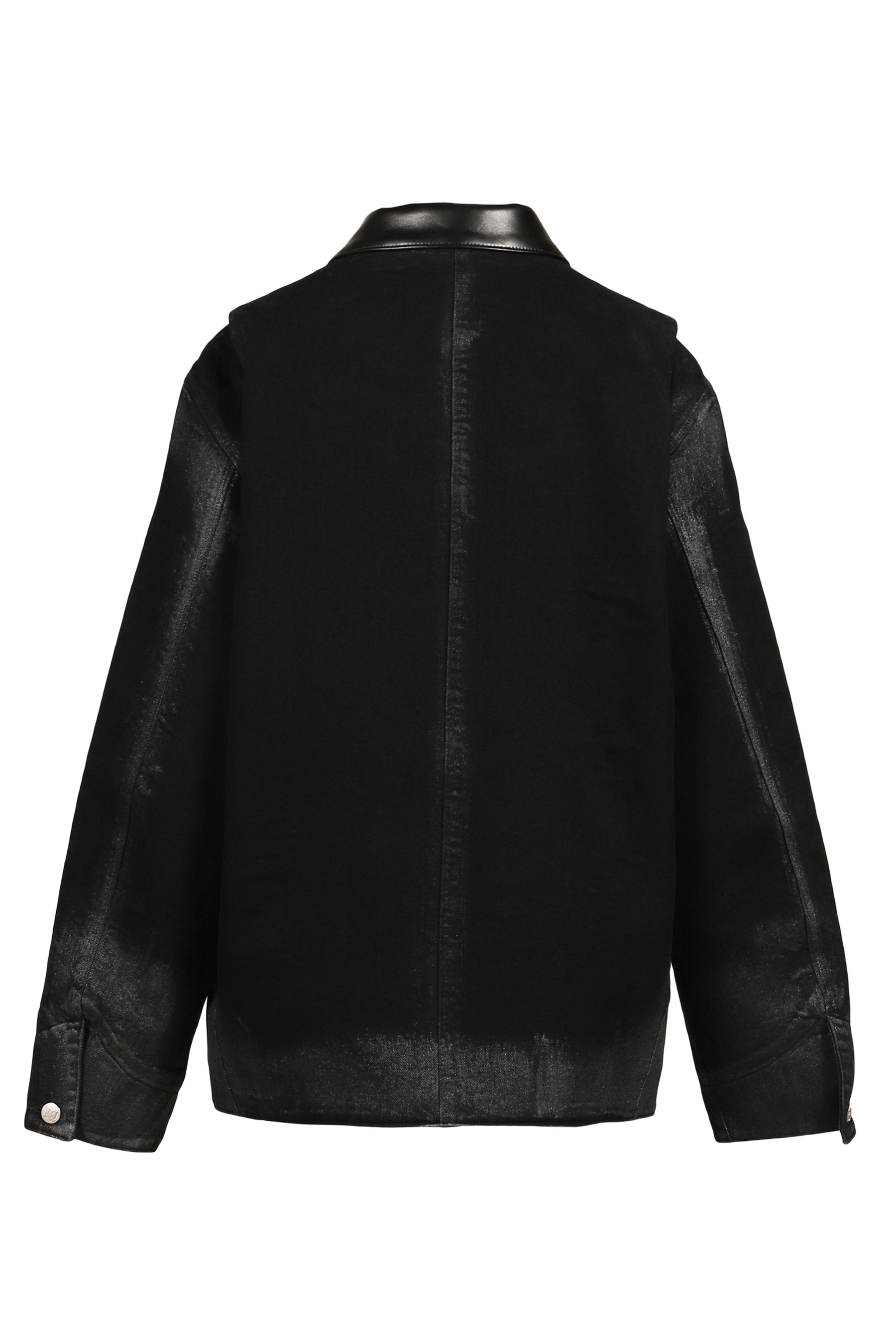 MARFA TWILL WORK JACKET / WASHED BLK 