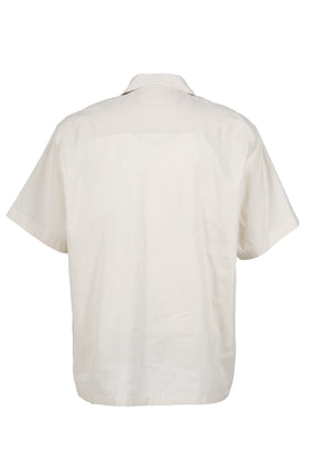 TOGA TOO PLAIN WEAVE METAL S/S SHIRT / OFF WHT