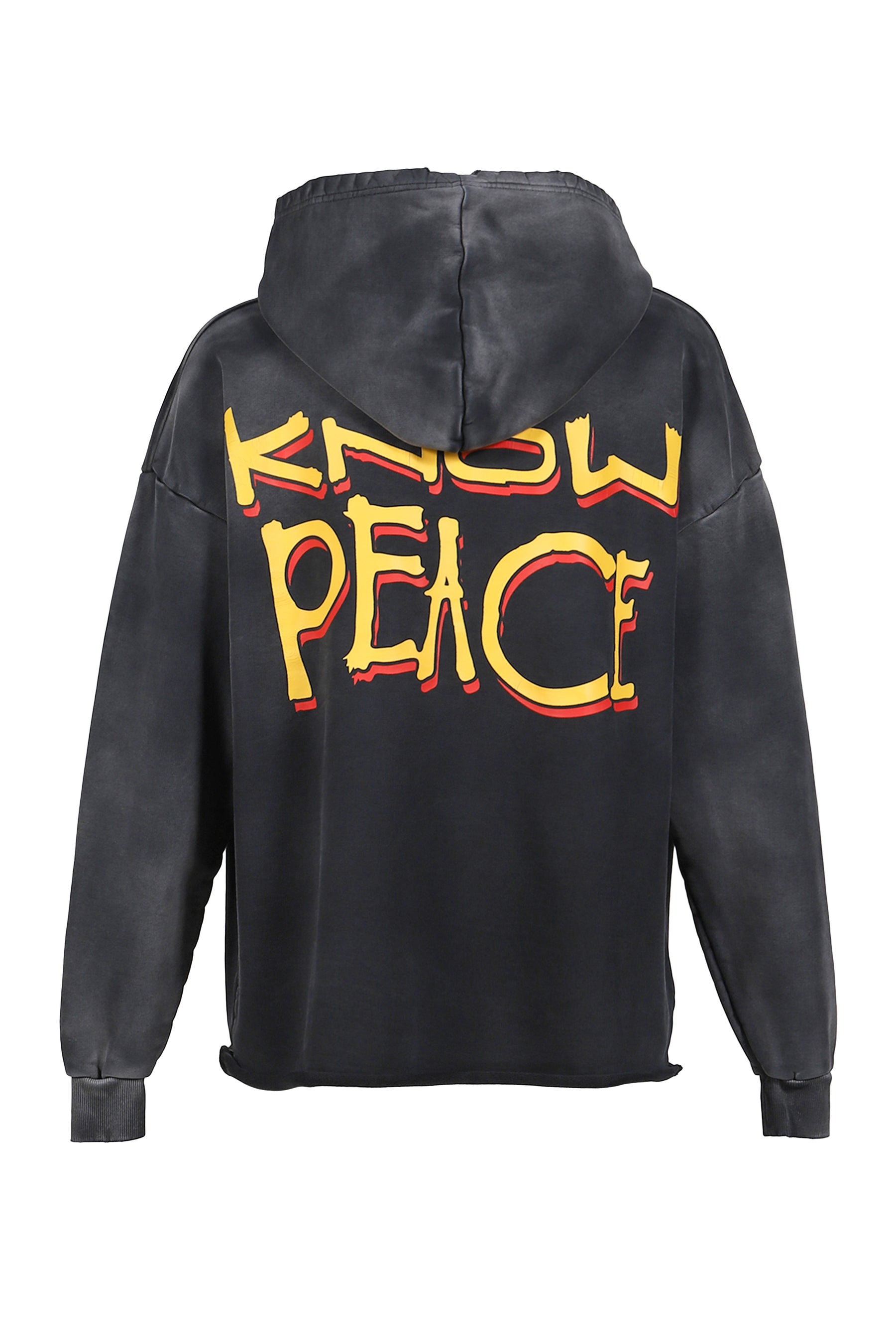 KNOW JUSTICE KNOW PEACE HOODIE / BLK