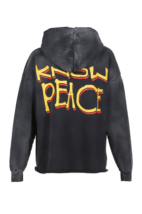 KNOW JUSTICE KNOW PEACE HOODIE / BLK