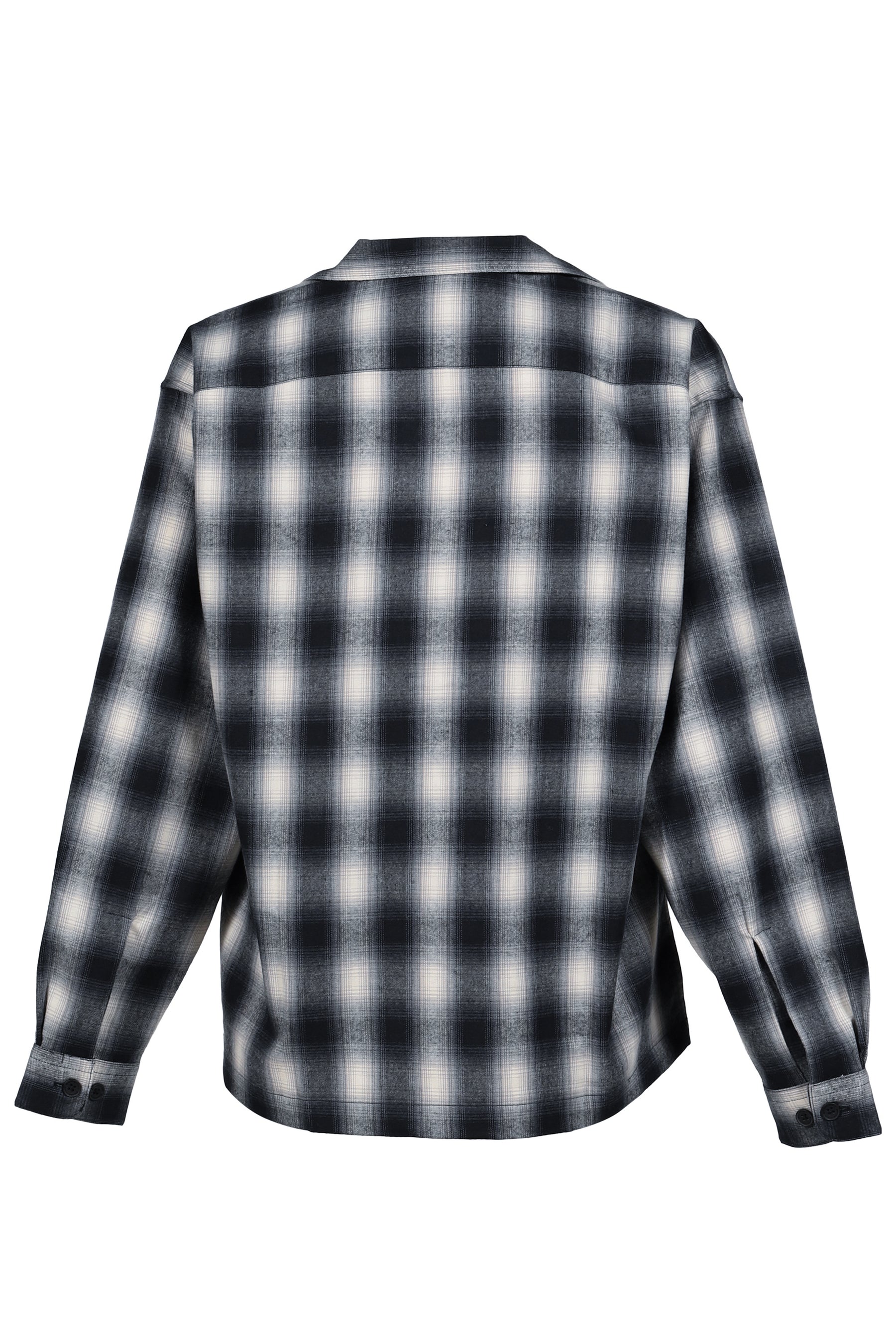 OMBRE CHECK SHIRT / BLK
