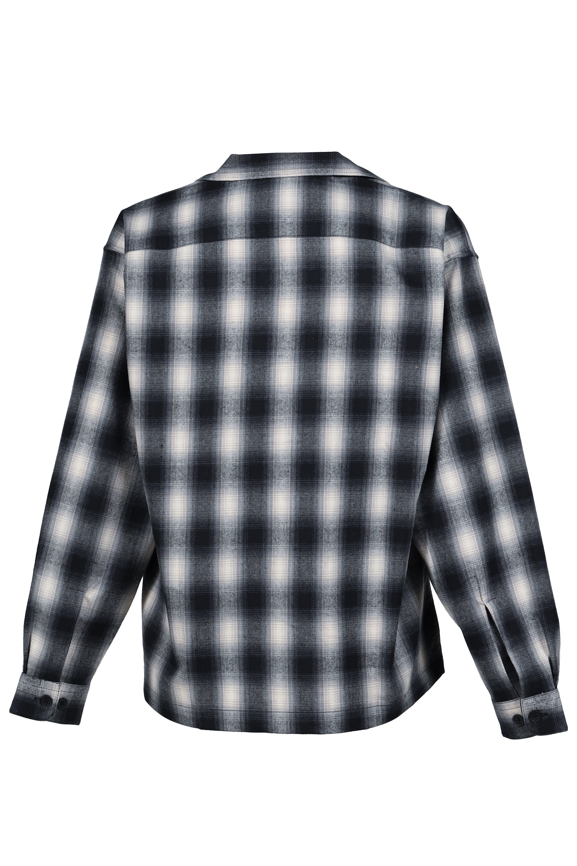 OMBRE CHECK SHIRT / BLK