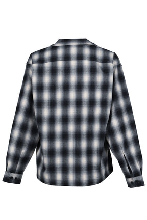 OMBRE CHECK SHIRT / BLK