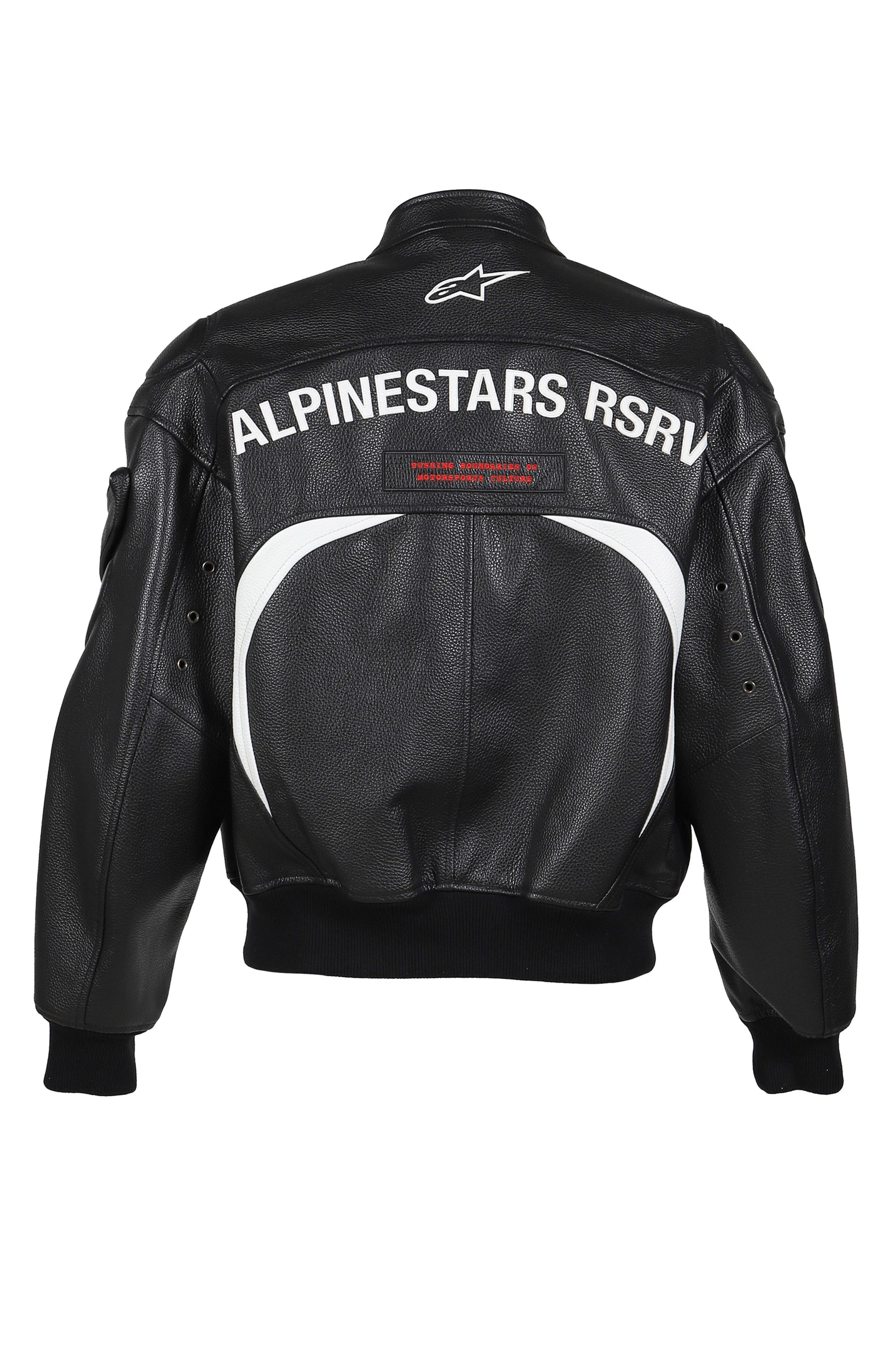 CHIEF BOMBER LEATHER JACKET / BLK