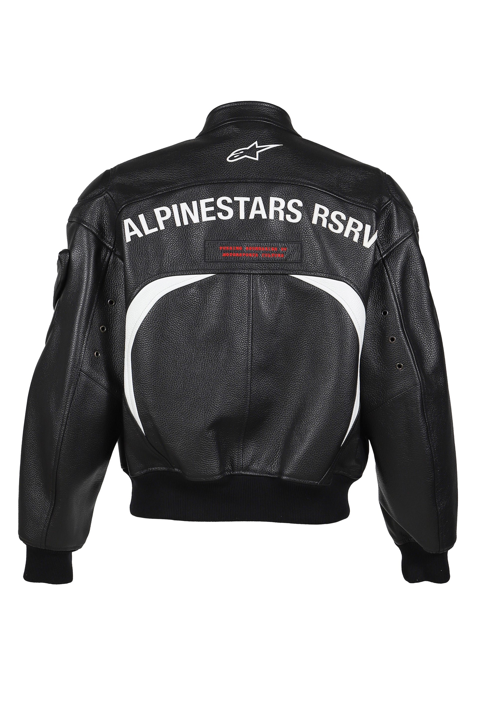 CHIEF BOMBER LEATHER JACKET / BLK