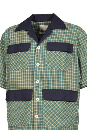 ALOHA SHIRT /GRN CHECK