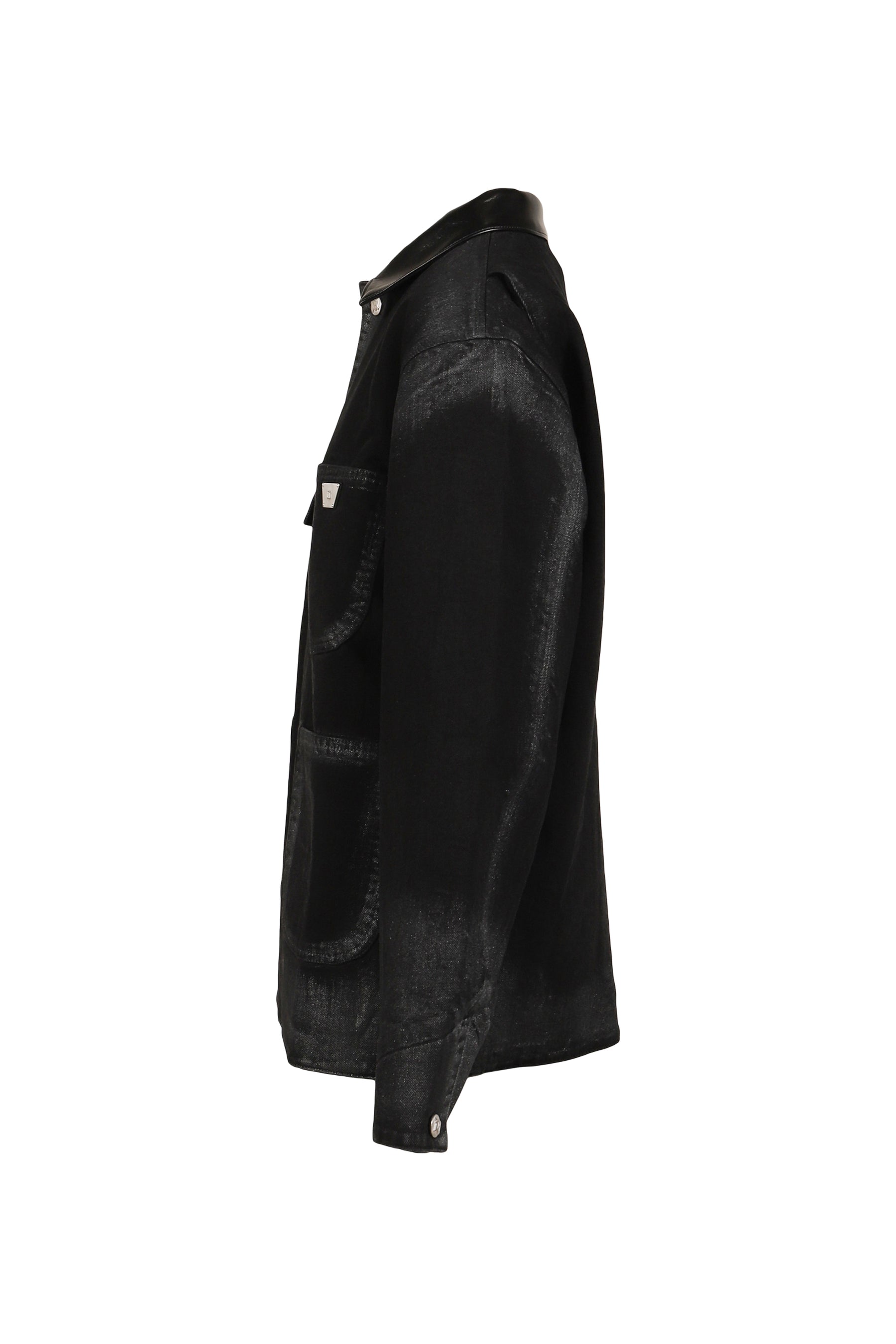 MARFA TWILL WORK JACKET / WASHED BLK 